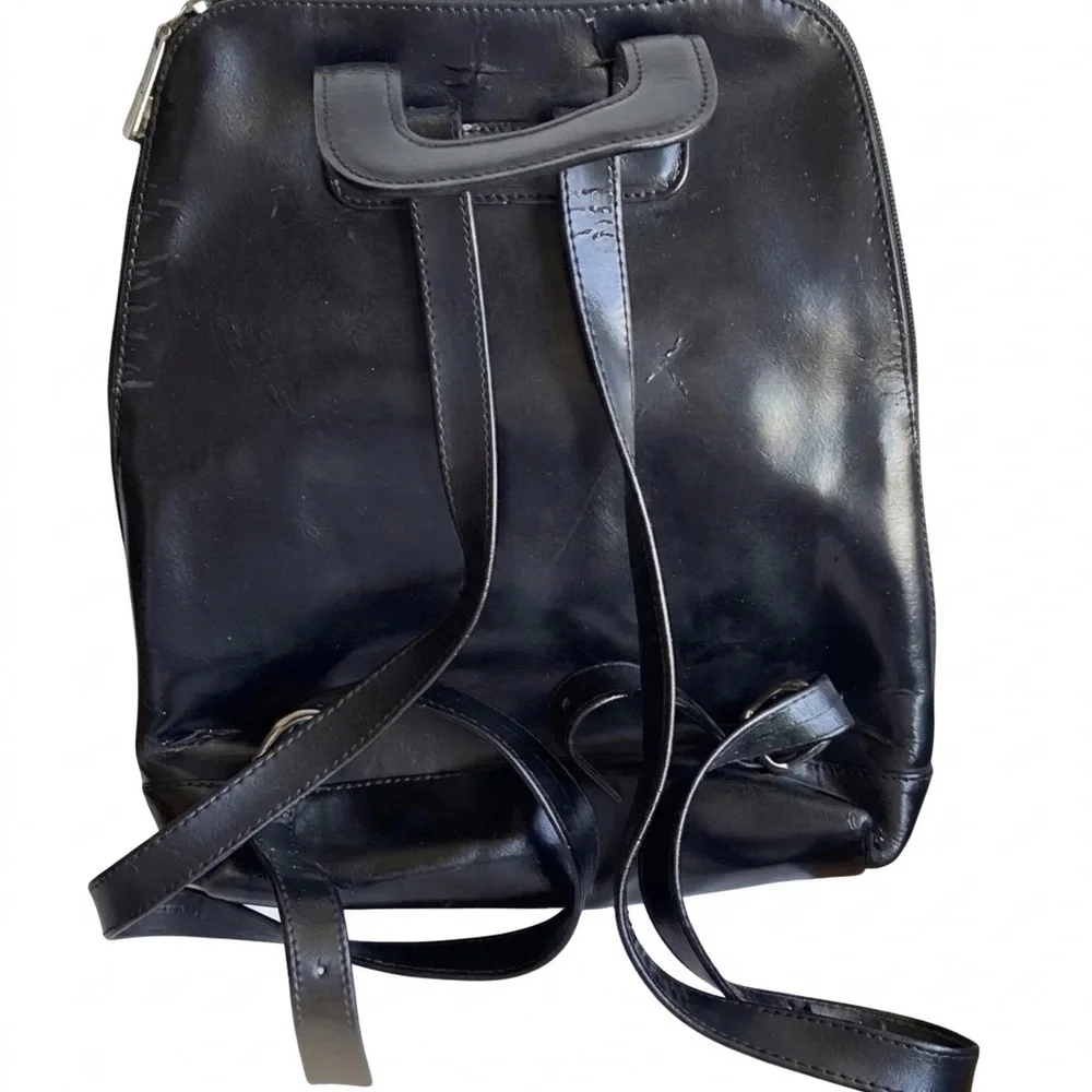 Kesslord Black vintage leather back pack